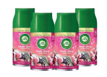 Airwick Freshmatic Refill Winter Berry Wonderland 250ml x 4